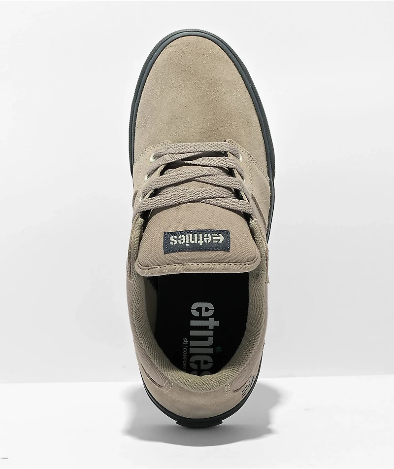Etnies Barge LS Warm Grey & Black Skate Shoes