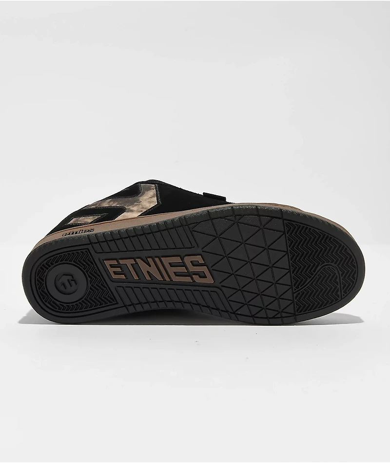Etnies Fader Black & Gum Skate Shoes