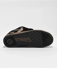 Etnies Fader Black & Gum Skate Shoes