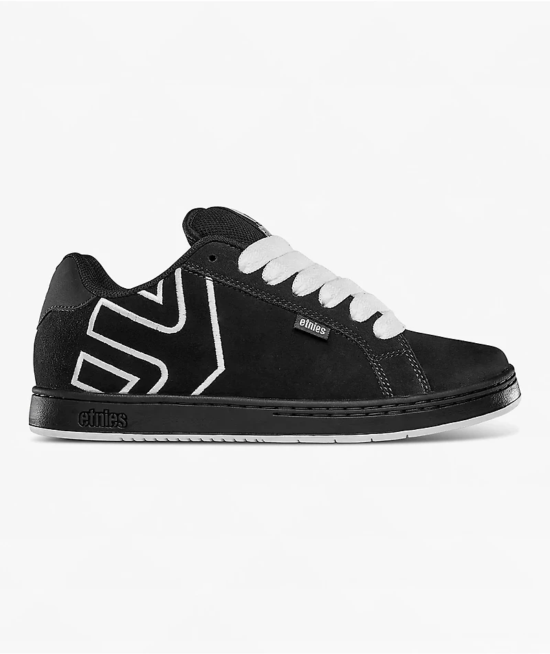 Etnies Fader Black & White Skate Shoes