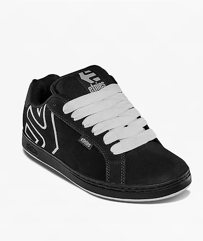 Etnies Fader Black & White Skate Shoes