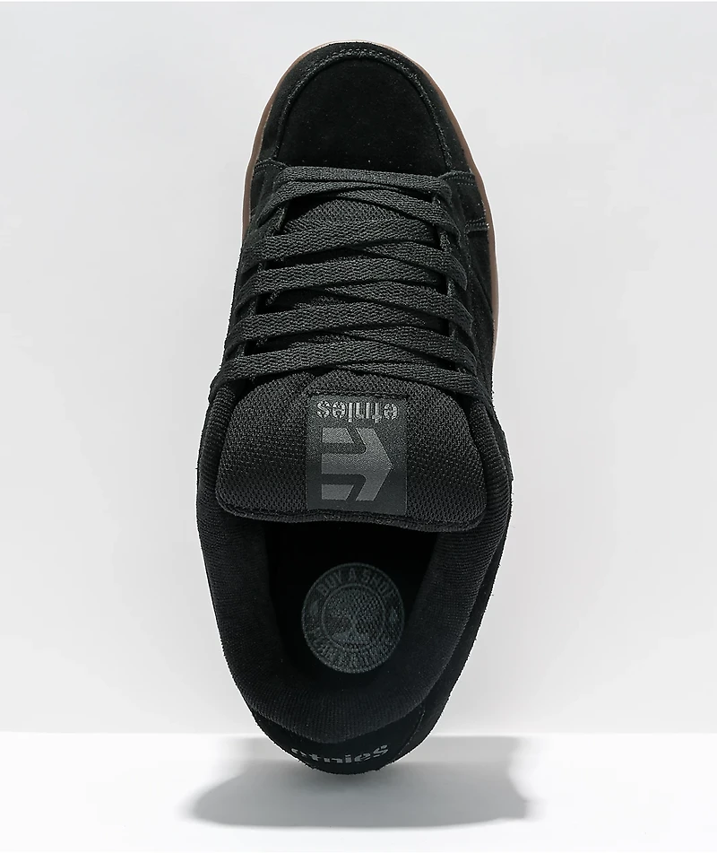 Etnies Kingpin Black, Dark Grey, & Gum Skate Shoes