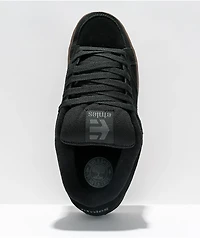 Etnies Kingpin Black, Dark Grey, & Gum Skate Shoes