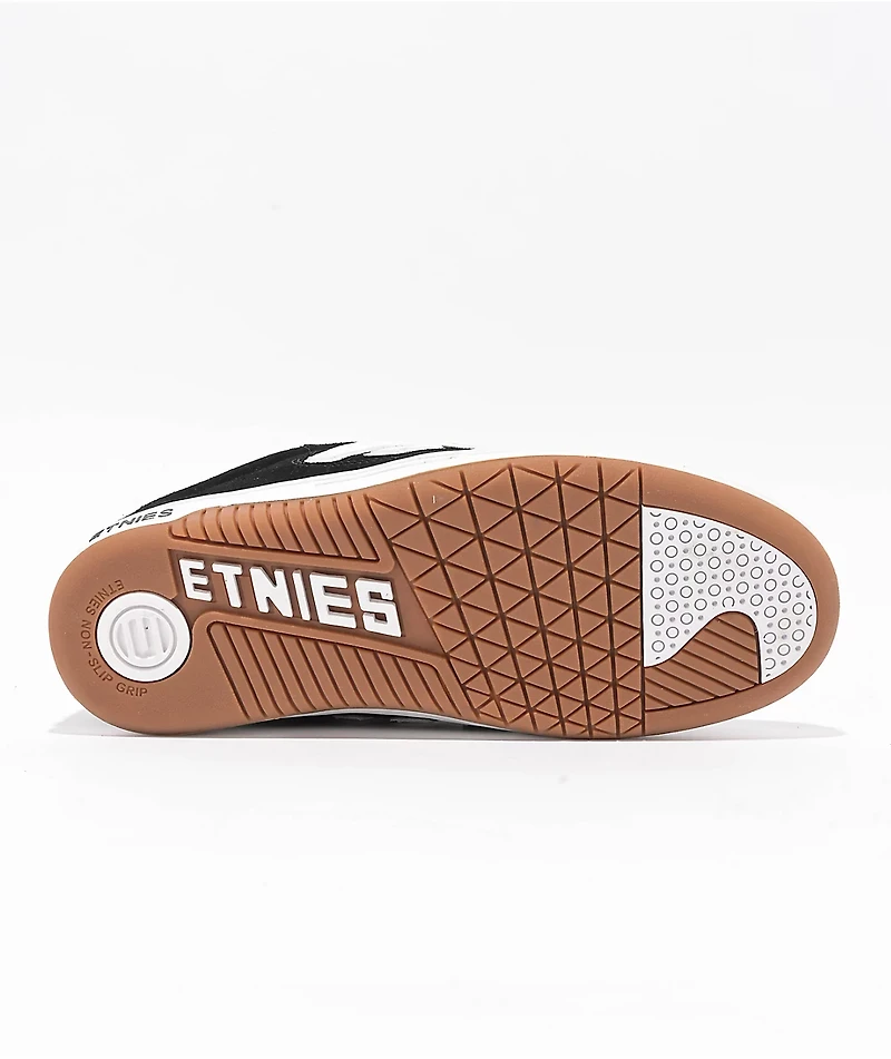 Etnies Locut Black & White Skate Shoes
