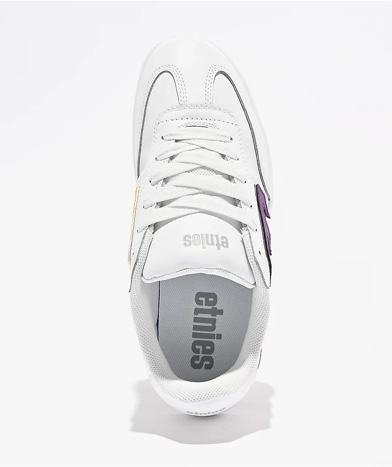 Etnies Locut Multicolor Patches White Skate Shoes