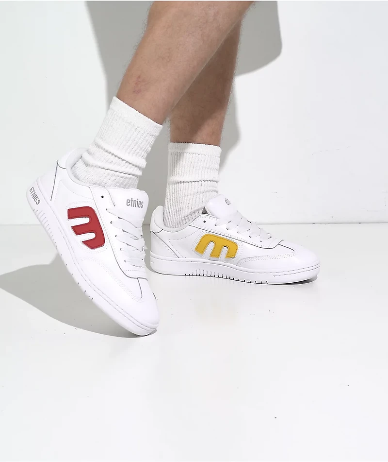 Etnies Locut Multicolor Patches White Skate Shoes