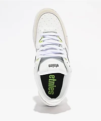 Etnies Loot White, Black & Green Skate Shoes