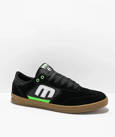 Etnies x Doomed Windrow Black, Green & Gum Skate Shoes