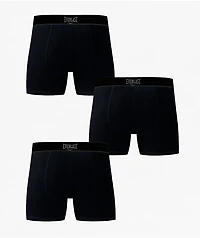 Everlast 3 Pack Black Boxer Briefs