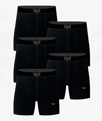 Everlast 5 Pack Black Boxer Briefs
