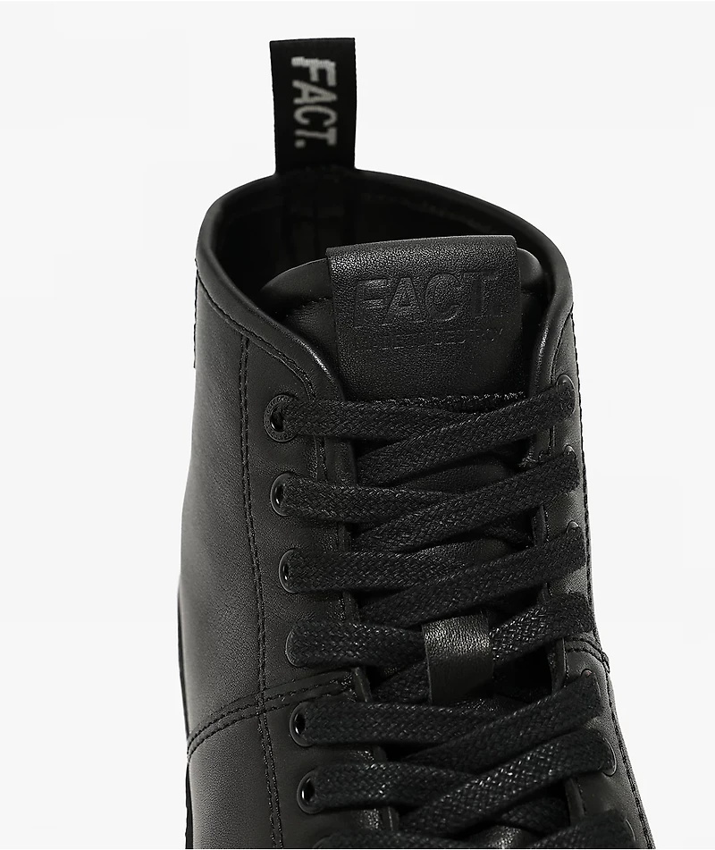 FACT. CNTRL Monkey Black Leather Shoes