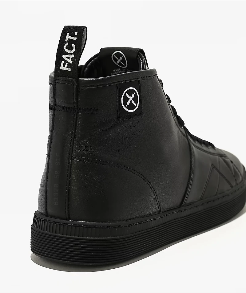 FACT. CNTRL Monkey Black Leather Shoes