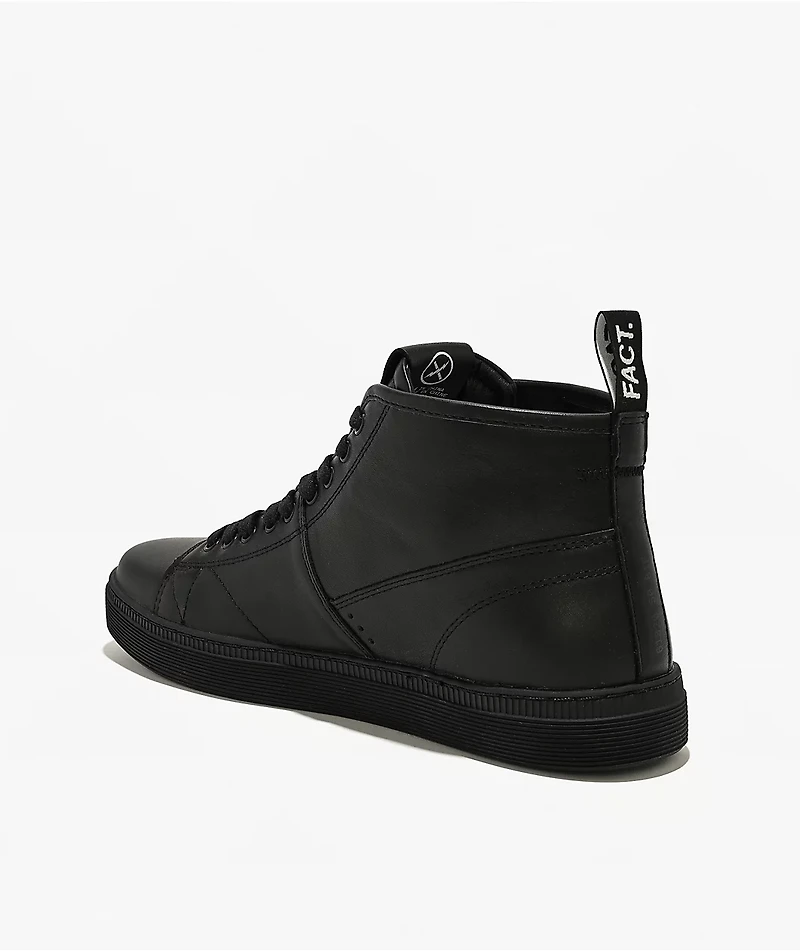 FACT. CNTRL Monkey Black Leather Shoes