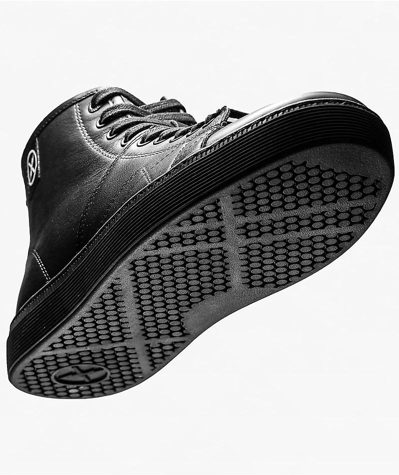 FACT. CNTRL Monkey Black Leather Skate Shoes