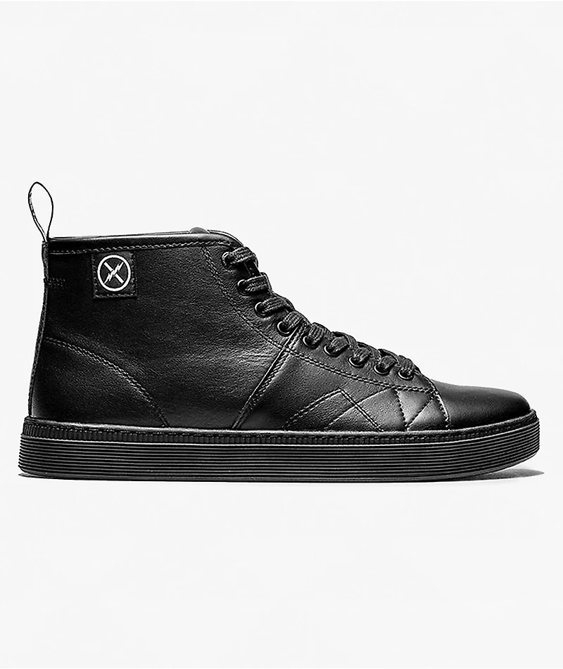 FACT. CNTRL Monkey Black Leather Skate Shoes