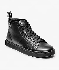 FACT. CNTRL Monkey Black Leather Skate Shoes