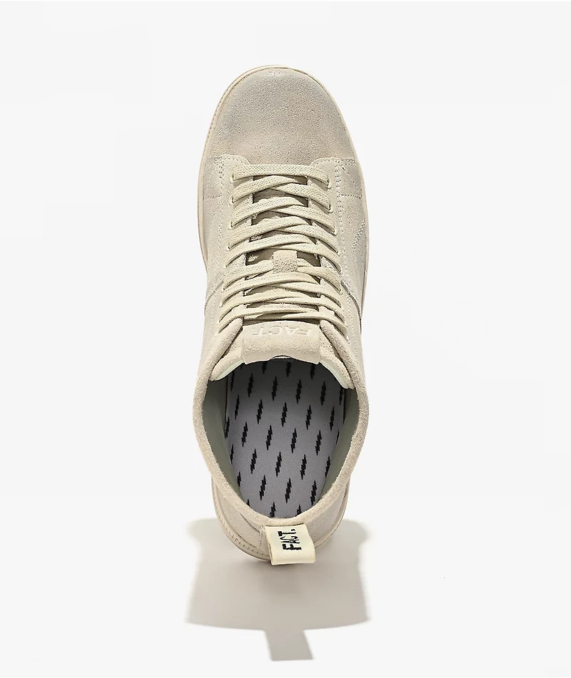 FACT. CNTRL Monkey Dirty White Suede Shoes