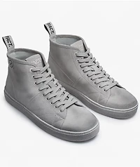 FACT. CNTRL Monkey Dirty White Suede Skate Shoes