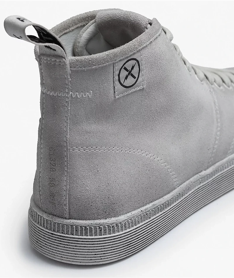 FACT. CNTRL Monkey Dirty White Suede Skate Shoes