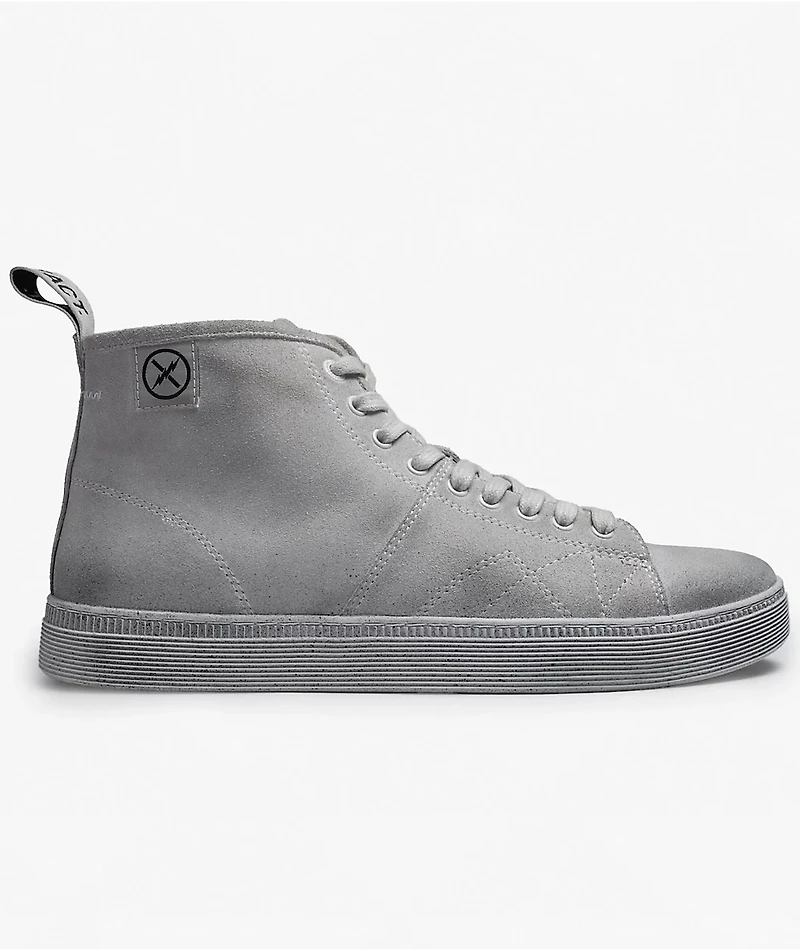 FACT. CNTRL Monkey Dirty White Suede Skate Shoes