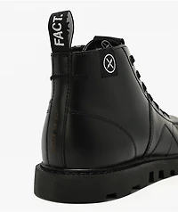 FACT. Monkey Black Leather Boots