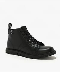 FACT. Monkey Black Leather Boots