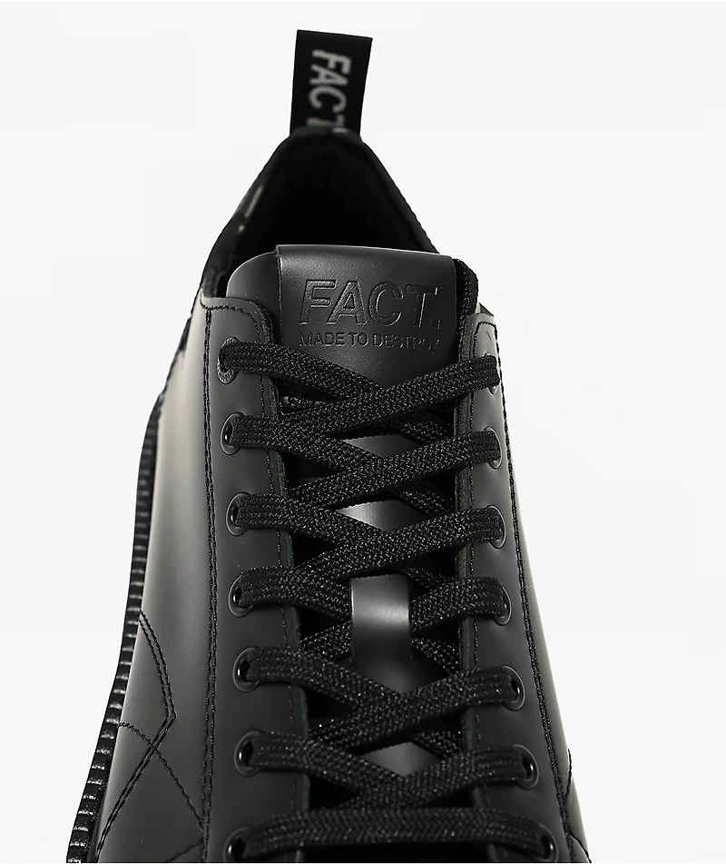 FACT. Monkey Black Leather Shoes