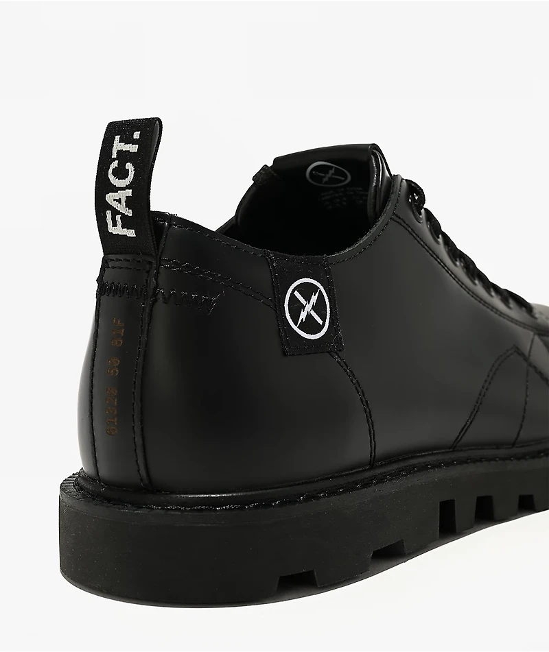 FACT. Monkey Black Leather Shoes