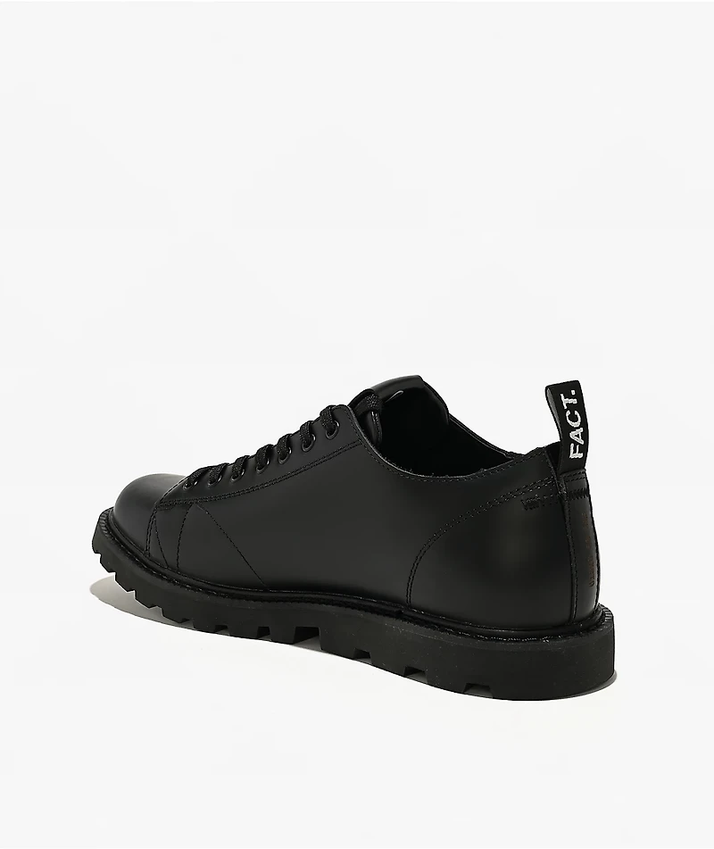 FACT. Monkey Black Leather Shoes