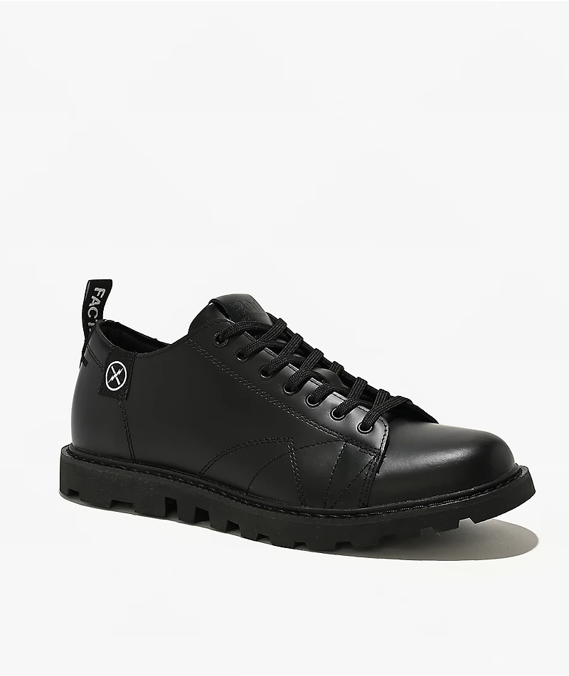 FACT. Monkey Black Leather Shoes