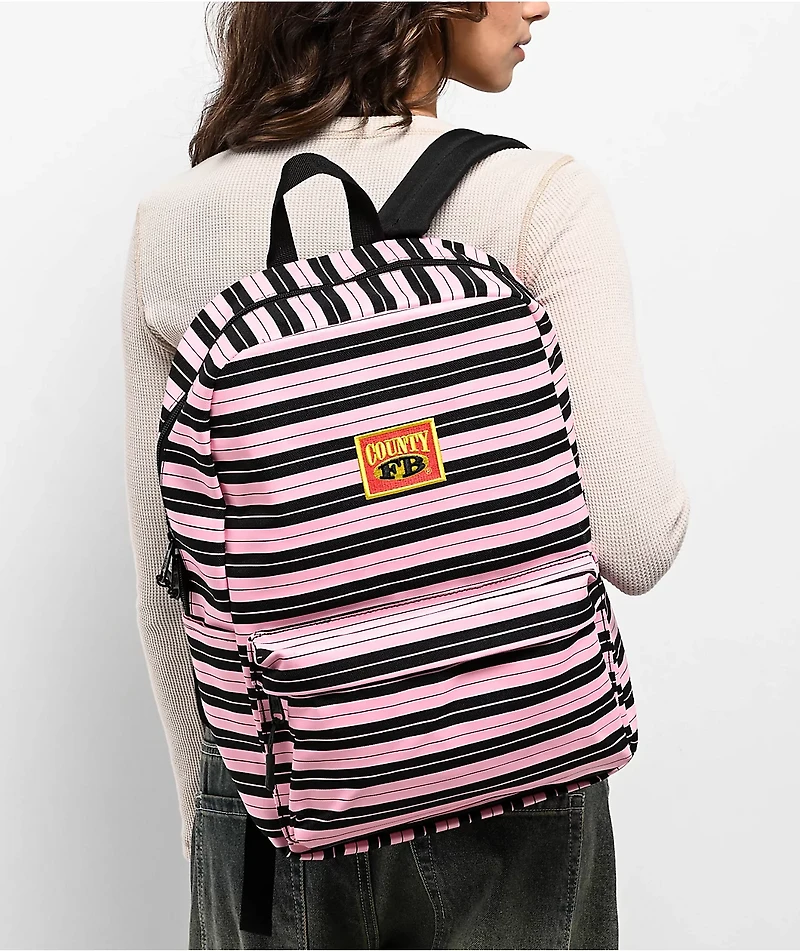 FB County Black & Pink Backpack