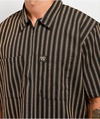 FB County Black & Tan Stripe Quarter Zip Shirt