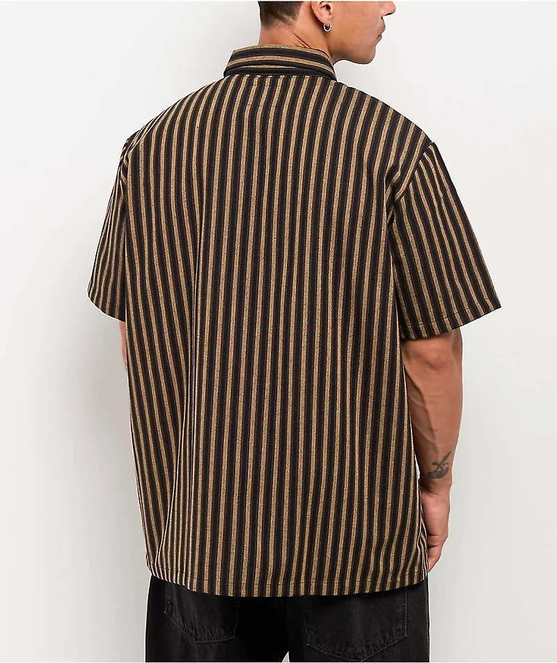 FB County Black & Tan Stripe Quarter Zip Shirt