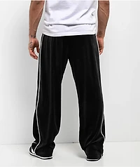 FB County Black & White Velour Track Pants