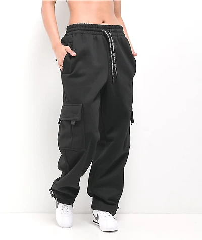 FB County Black Cargo Sweatpants