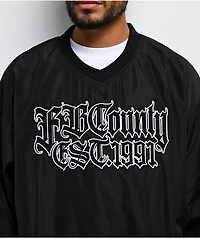 FB County Black Pullover Windbreaker