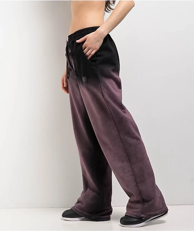 Champion Boyfriend Fit Black Pink Galaxy Dye Sweatpants at