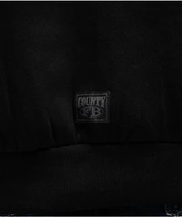 FB County Bold Embroidery Black Hoodie