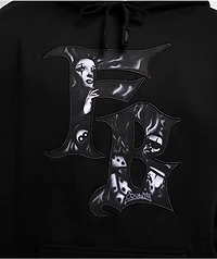 FB County Bold Embroidery Black Hoodie