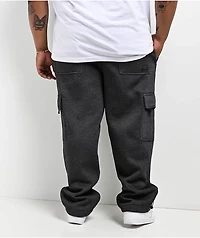 FB County Charcoal Heavyweight Baggy Cargo Sweatpants