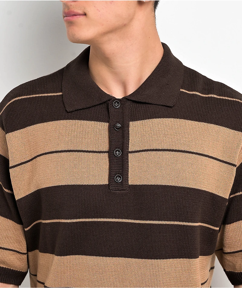 FB County Charlie Brown & Tan Polo Shirt