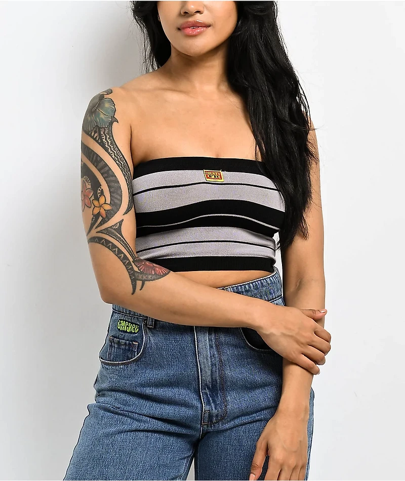 FB County Charlie Brown Black Tube Top