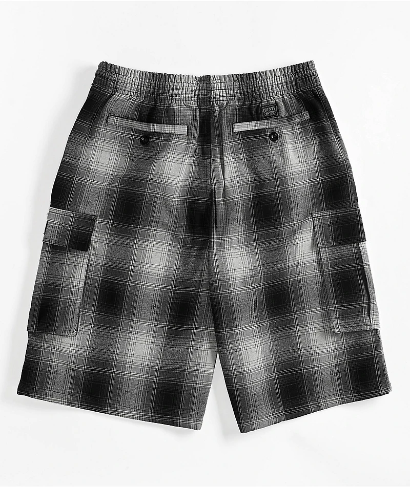FB County Checker Grey Cargo Shorts