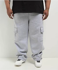 FB County Contrast Grey Cargo Sweatpants