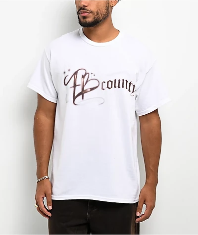 FB County FBC Logo White T-Shirt
