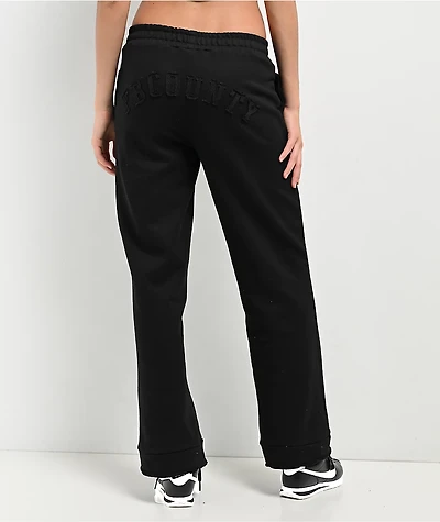 FB County French Terry Black Sweatpants