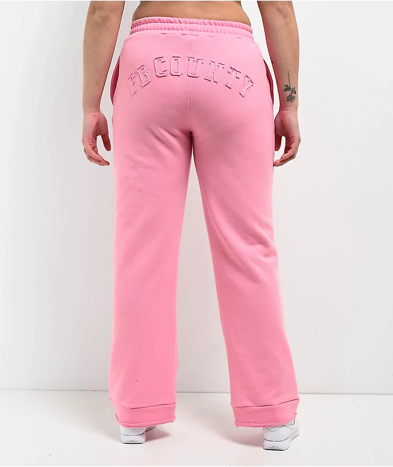 FB County French Terry Pink Sweatpants