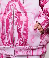 FB County Graffiti Pink Zip Hoodie