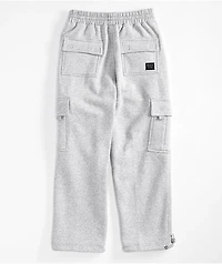 FB County Grey Heavyweight Baggy Cargo Sweatpants