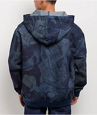 FB County Hard Denim Navy Zip Jacket